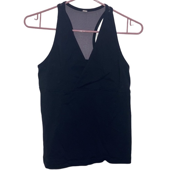 SOLD 💌 Lululemon Black Criss Cross Tank Top in Black Size 12
